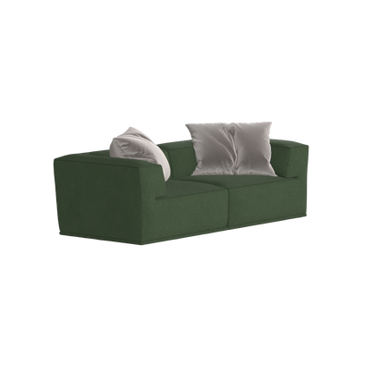 Savile Sofa — Compact Form with Wide Straight Armrests