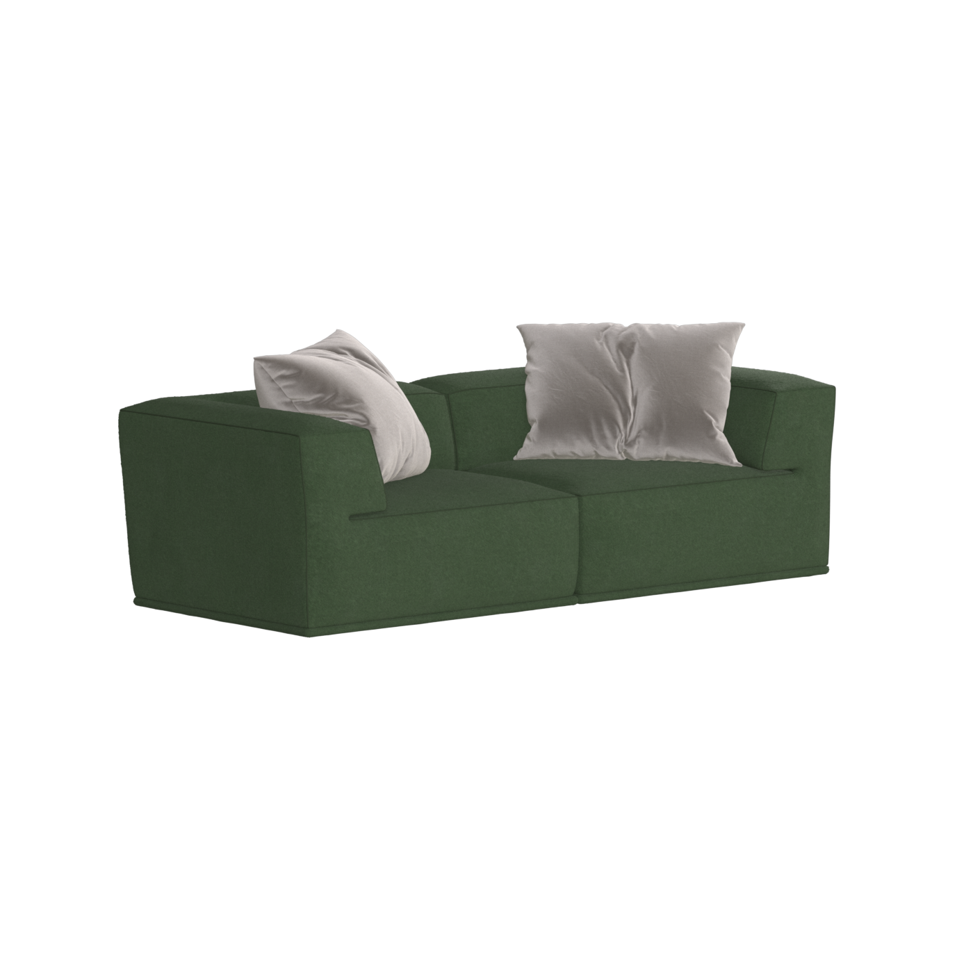 Savile Sofa — Compact Form with Wide Straight Armrests