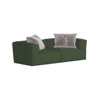 Savile Sofa — Compact Form with Wide Straight Armrests