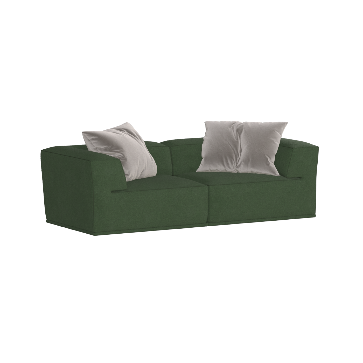 Savile Sofa — Compact Form with Wide Straight Armrests
