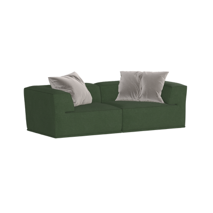 Savile Sofa — Compact Form with Wide Straight Armrests