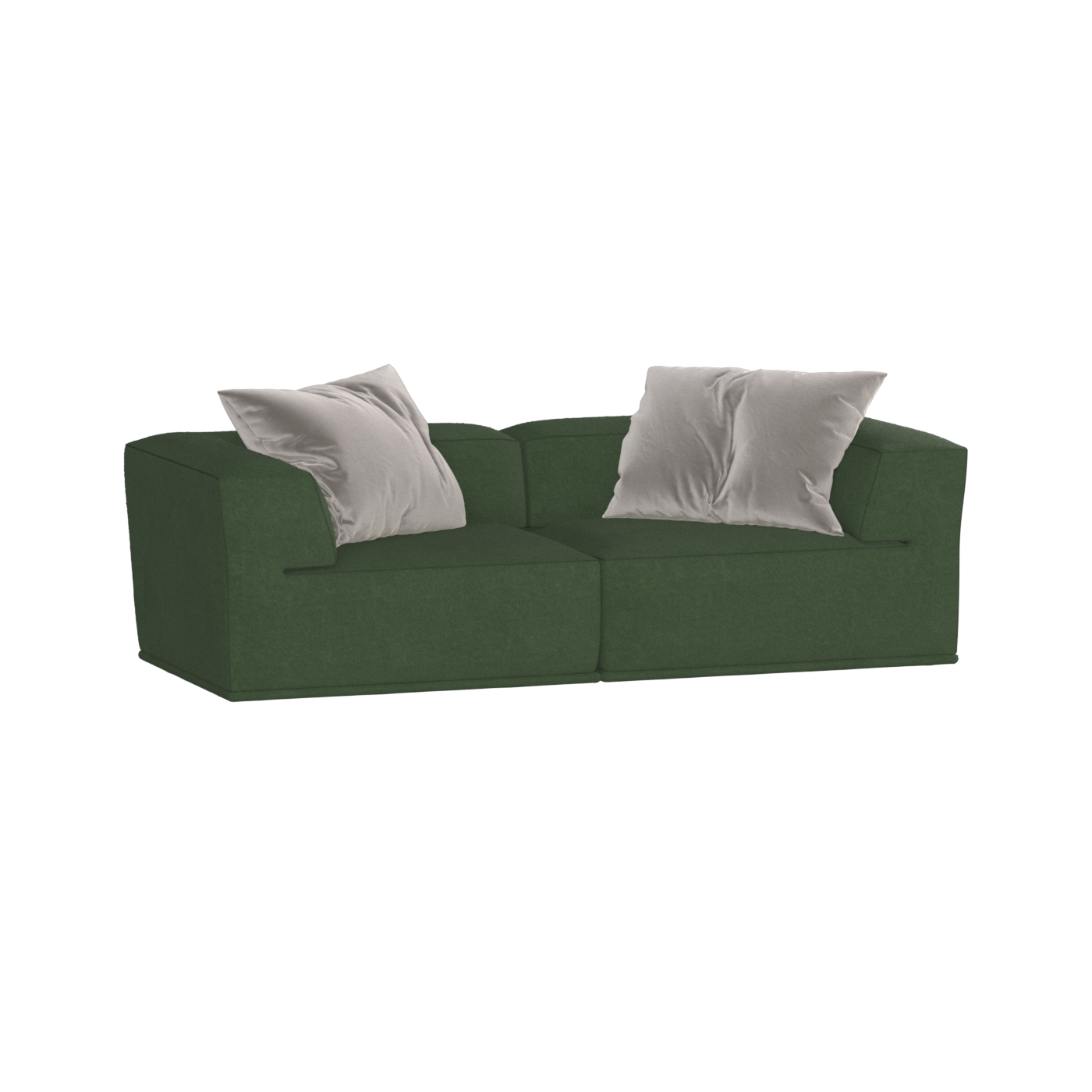 Savile Sofa — Compact Form with Wide Straight Armrests