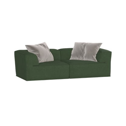 Savile Sofa — Compact Form with Wide Straight Armrests