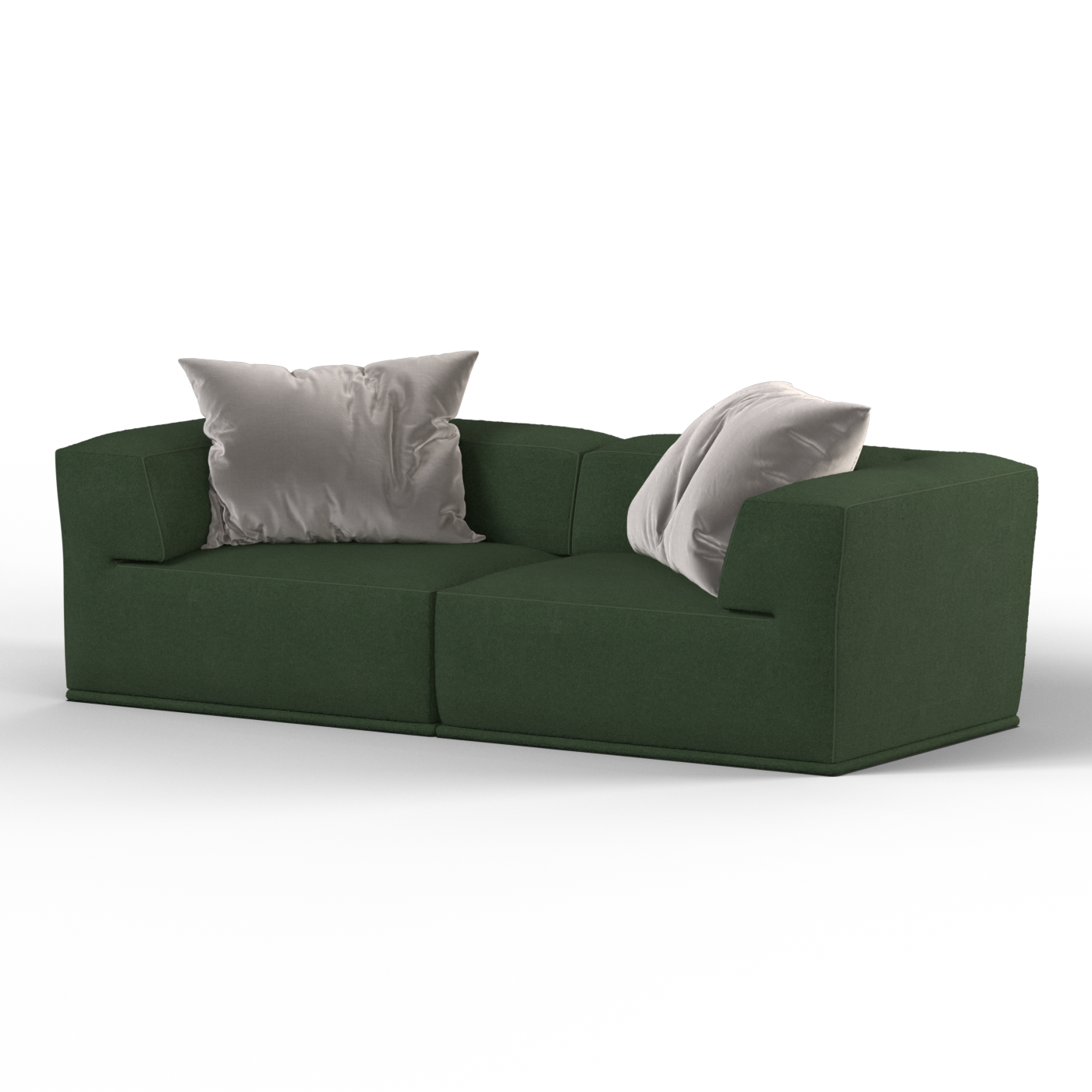 Savile Sofa — Compact Form with Wide Straight Armrests