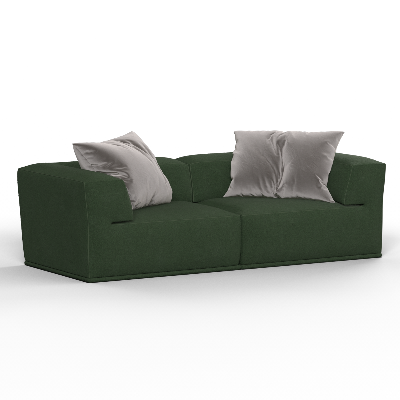 Savile Sofa — Compact Form with Wide Straight Armrests