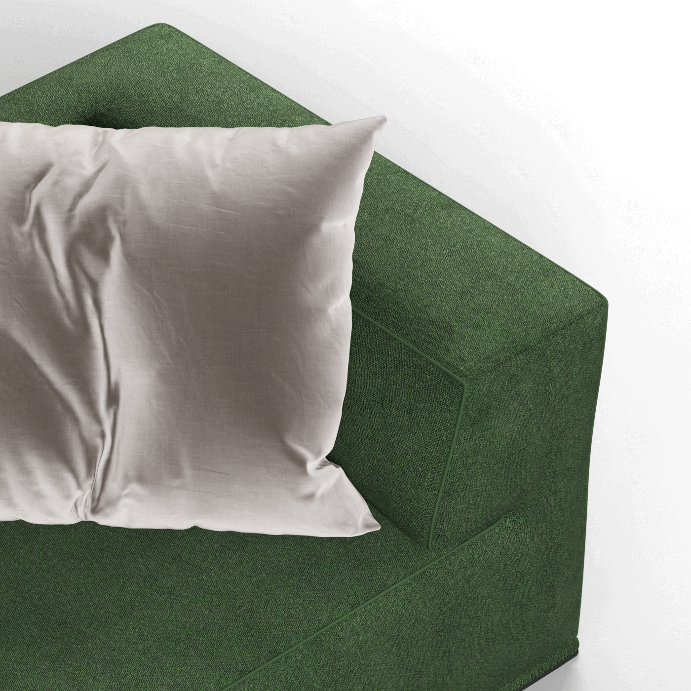 Savile Sofa — Compact Form with Wide Straight Armrests