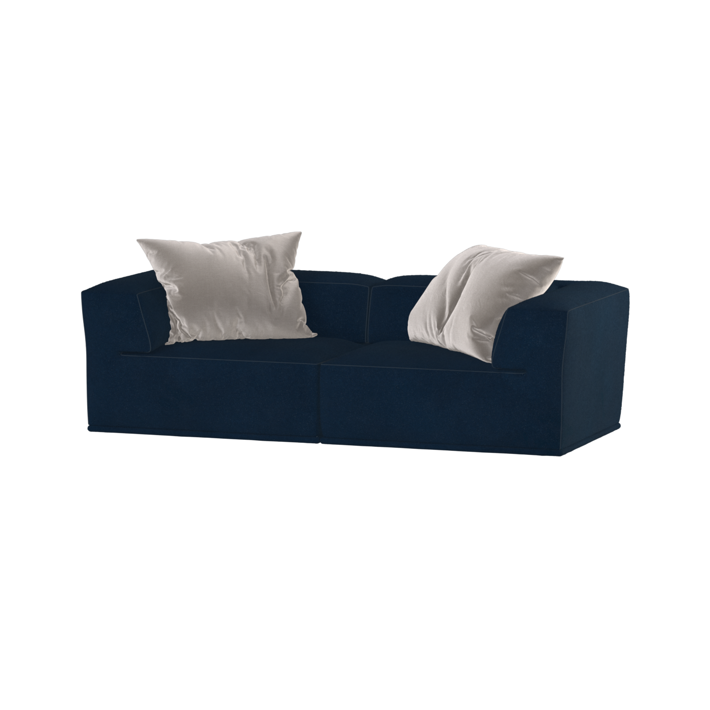 Savile Sofa — Compact Form with Wide Straight Armrests
