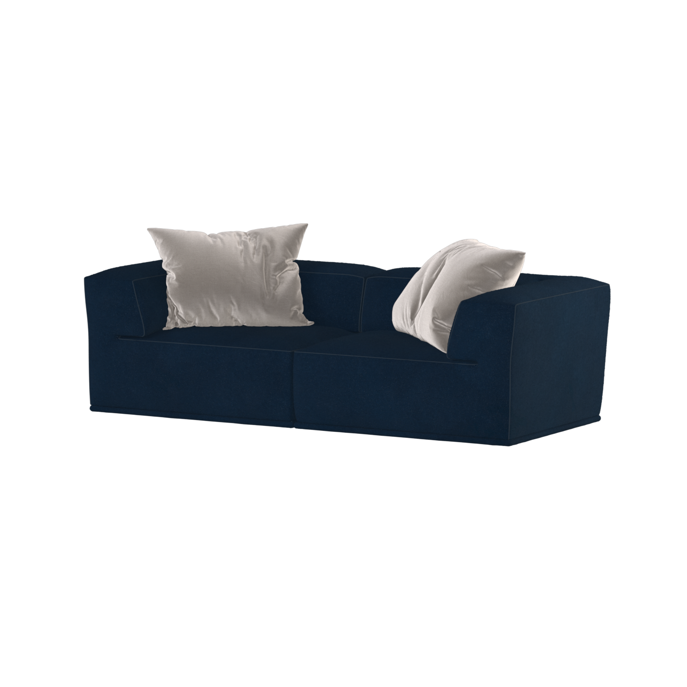 Savile Sofa — Compact Form with Wide Straight Armrests
