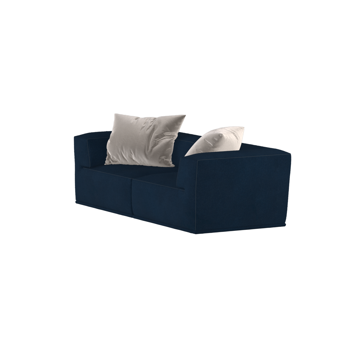 Savile Sofa — Compact Form with Wide Straight Armrests