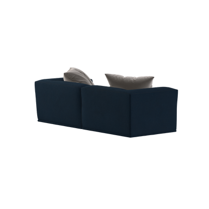 Savile Sofa — Compact Form with Wide Straight Armrests