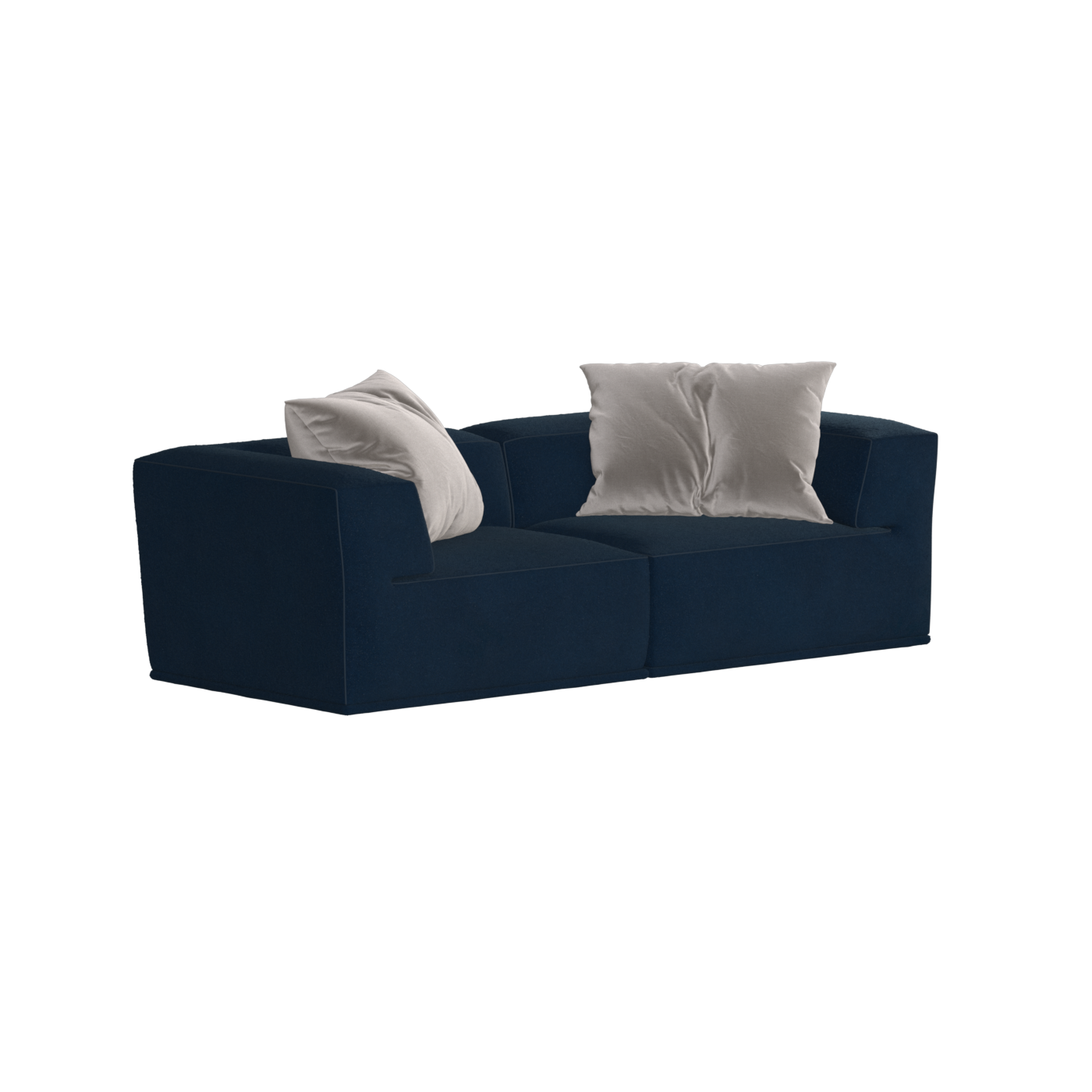 Savile Sofa — Compact Form with Wide Straight Armrests