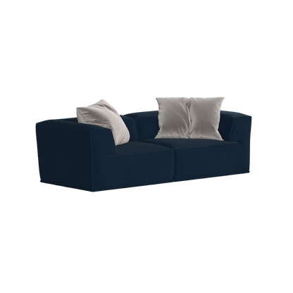 Savile Sofa — Compact Form with Wide Straight Armrests