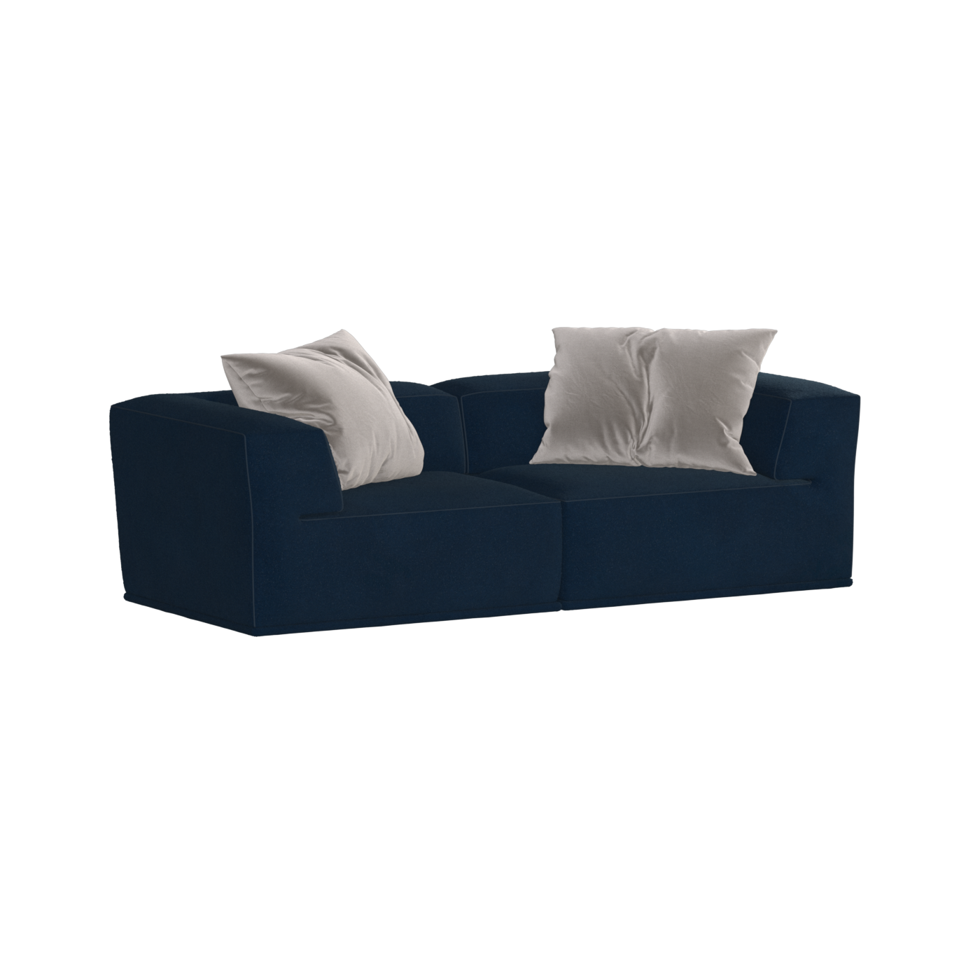 Savile Sofa — Compact Form with Wide Straight Armrests