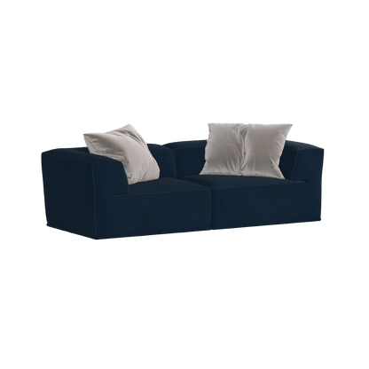 Savile Sofa — Compact Form with Wide Straight Armrests