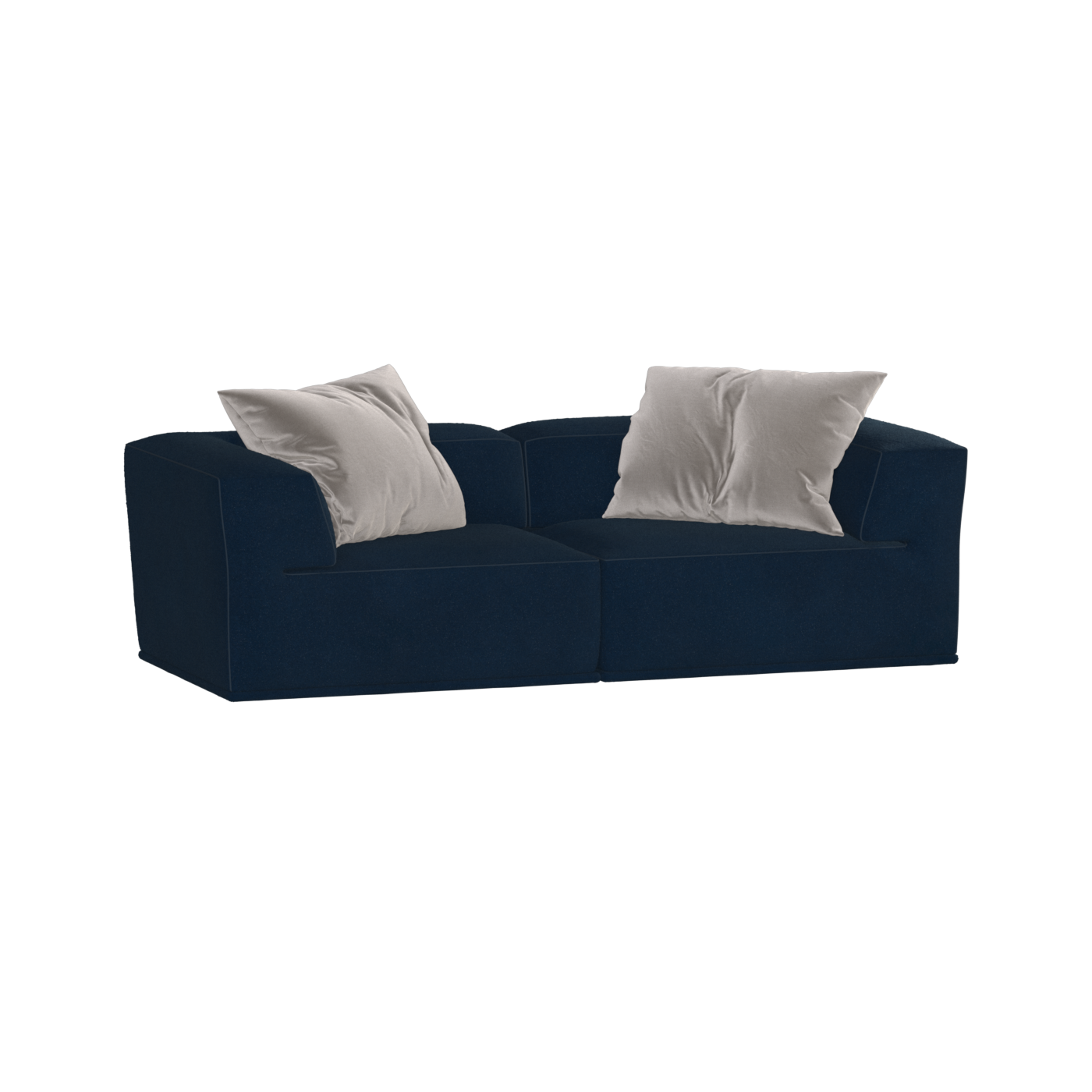 Savile Sofa — Compact Form with Wide Straight Armrests