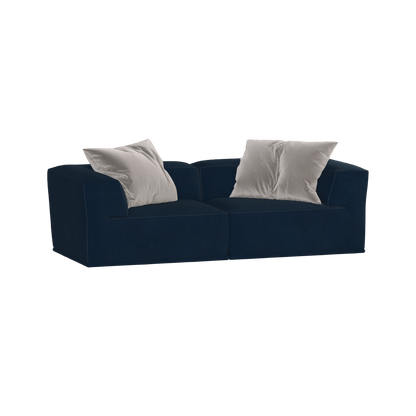 Savile Sofa — Compact Form with Wide Straight Armrests