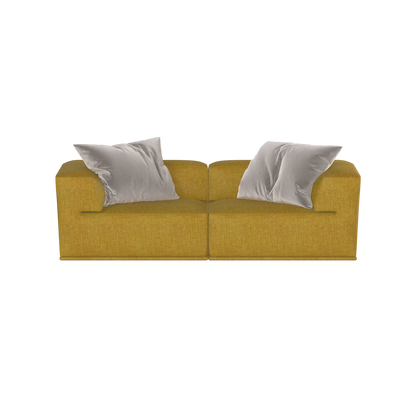 Savile Sofa — Compact Form with Wide Straight Armrests