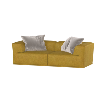 Savile Sofa — Compact Form with Wide Straight Armrests