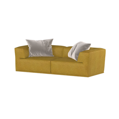 Savile Sofa — Compact Form with Wide Straight Armrests