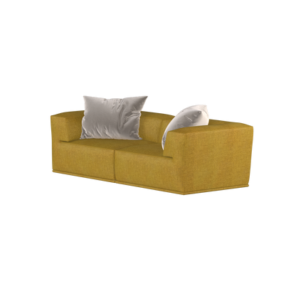 Savile Sofa — Compact Form with Wide Straight Armrests
