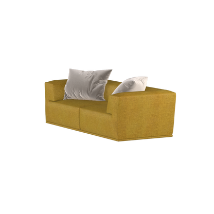 Savile Sofa — Compact Form with Wide Straight Armrests