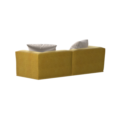 Savile Sofa — Compact Form with Wide Straight Armrests