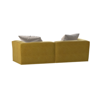 Savile Sofa — Compact Form with Wide Straight Armrests