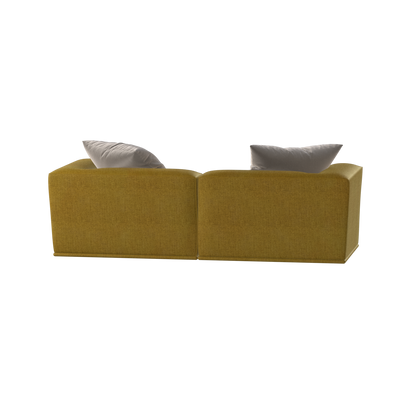 Savile Sofa — Compact Form with Wide Straight Armrests