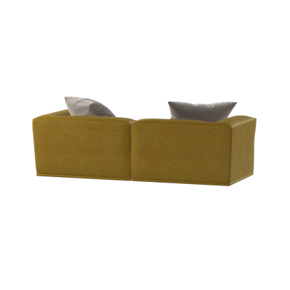 Savile Sofa — Compact Form with Wide Straight Armrests