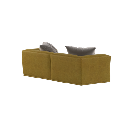 Savile Sofa — Compact Form with Wide Straight Armrests
