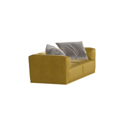 Savile Sofa — Compact Form with Wide Straight Armrests