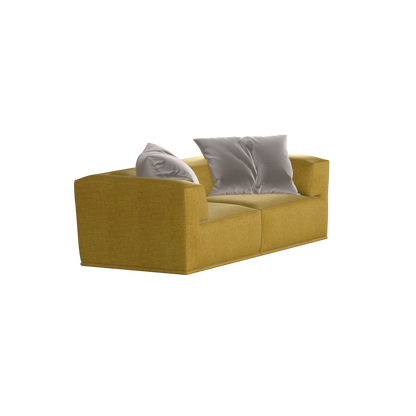 Savile Sofa — Compact Form with Wide Straight Armrests