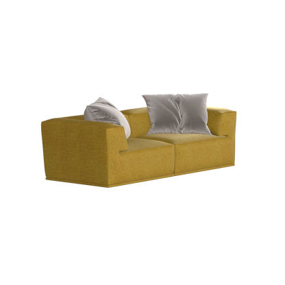 Savile Sofa — Compact Form with Wide Straight Armrests