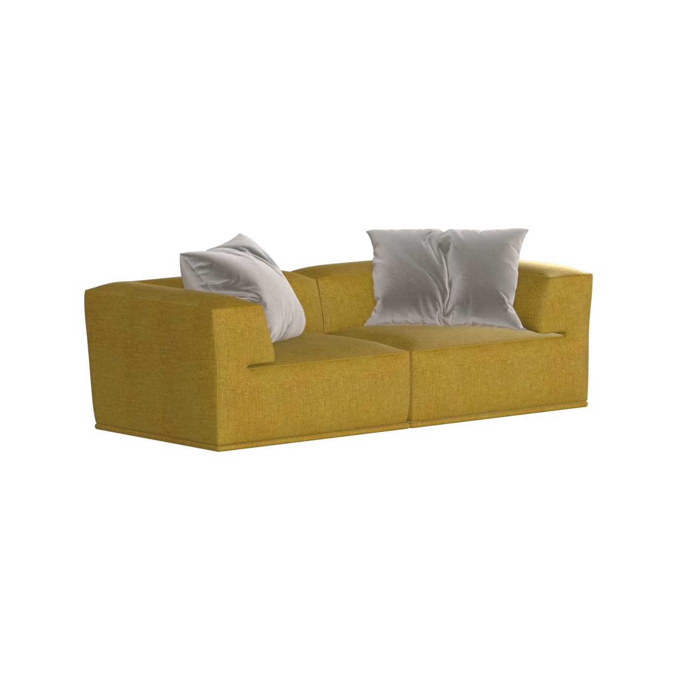 Savile Sofa — Compact Form with Wide Straight Armrests