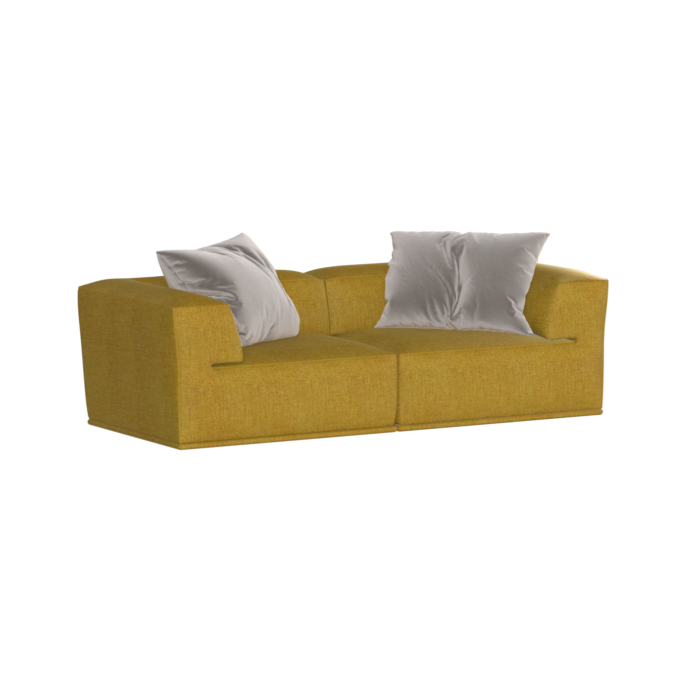 Savile Sofa — Compact Form with Wide Straight Armrests