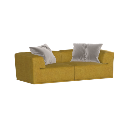 Savile Sofa — Compact Form with Wide Straight Armrests
