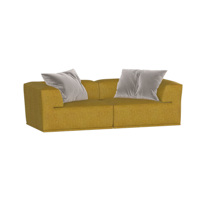 Savile Sofa — Compact Form with Wide Straight Armrests