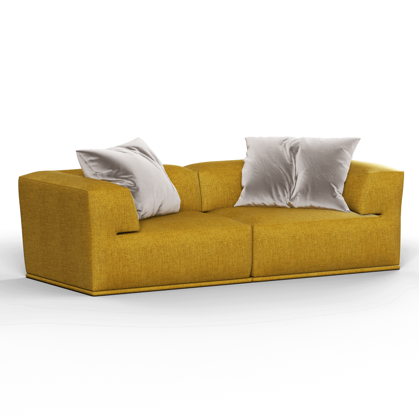 Savile Sofa — Compact Form with Wide Straight Armrests
