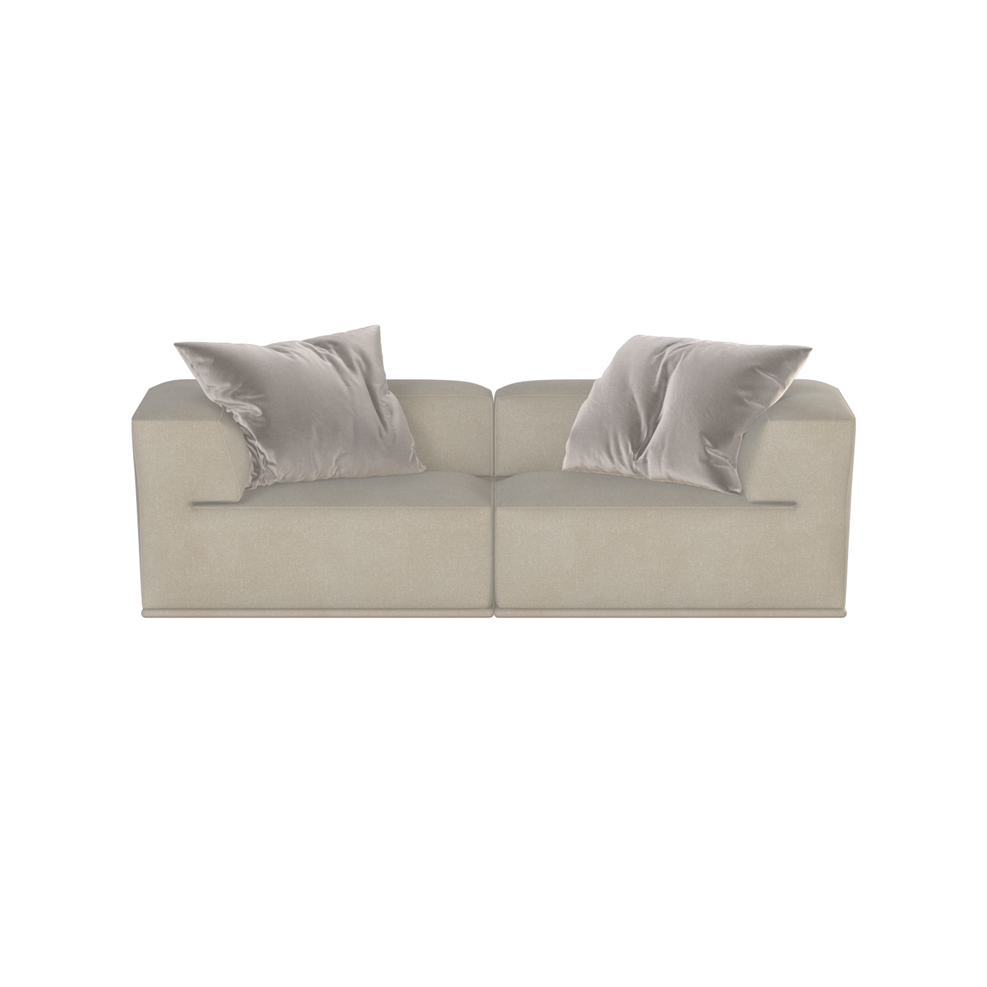 Savile Sofa — Compact Form with Wide Straight Armrests