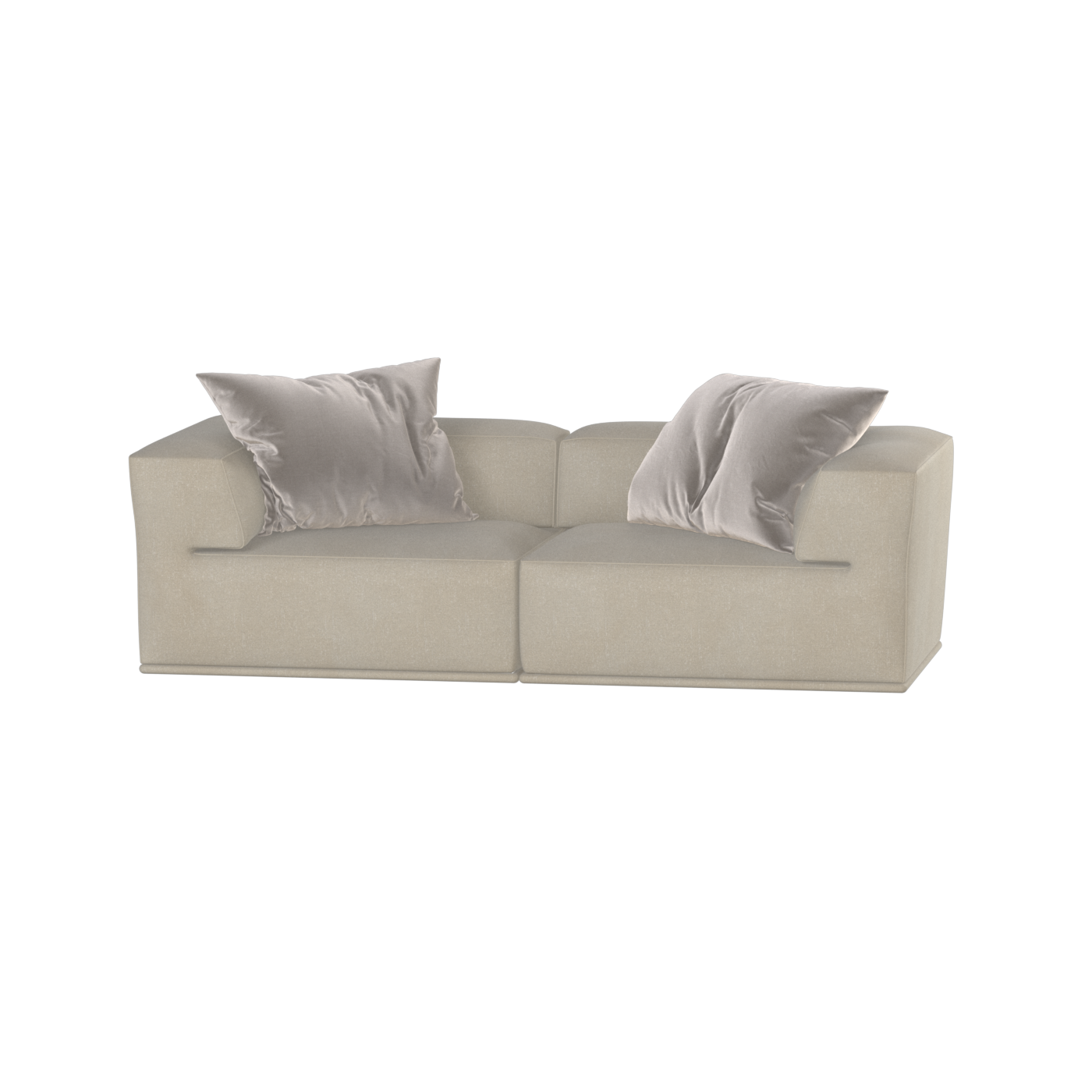 Savile Sofa — Compact Form with Wide Straight Armrests
