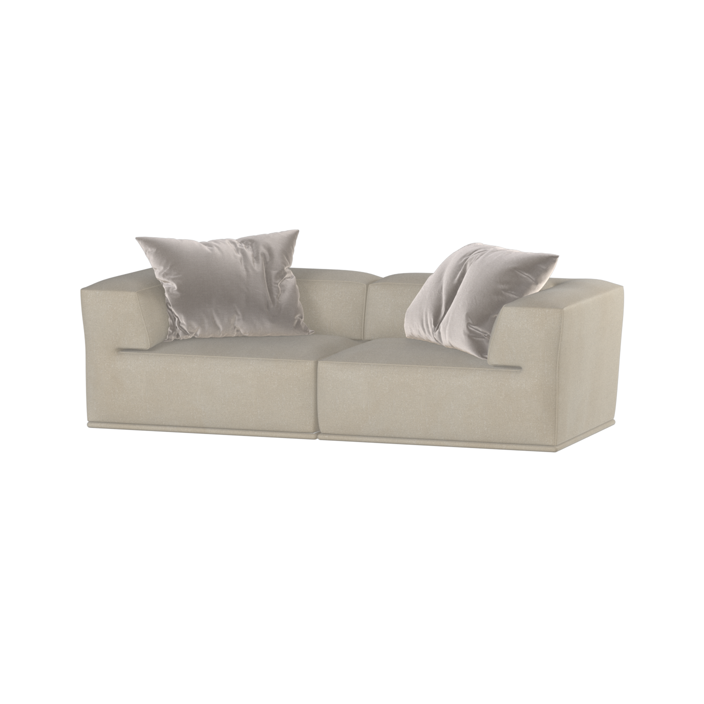 Savile Sofa — Compact Form with Wide Straight Armrests
