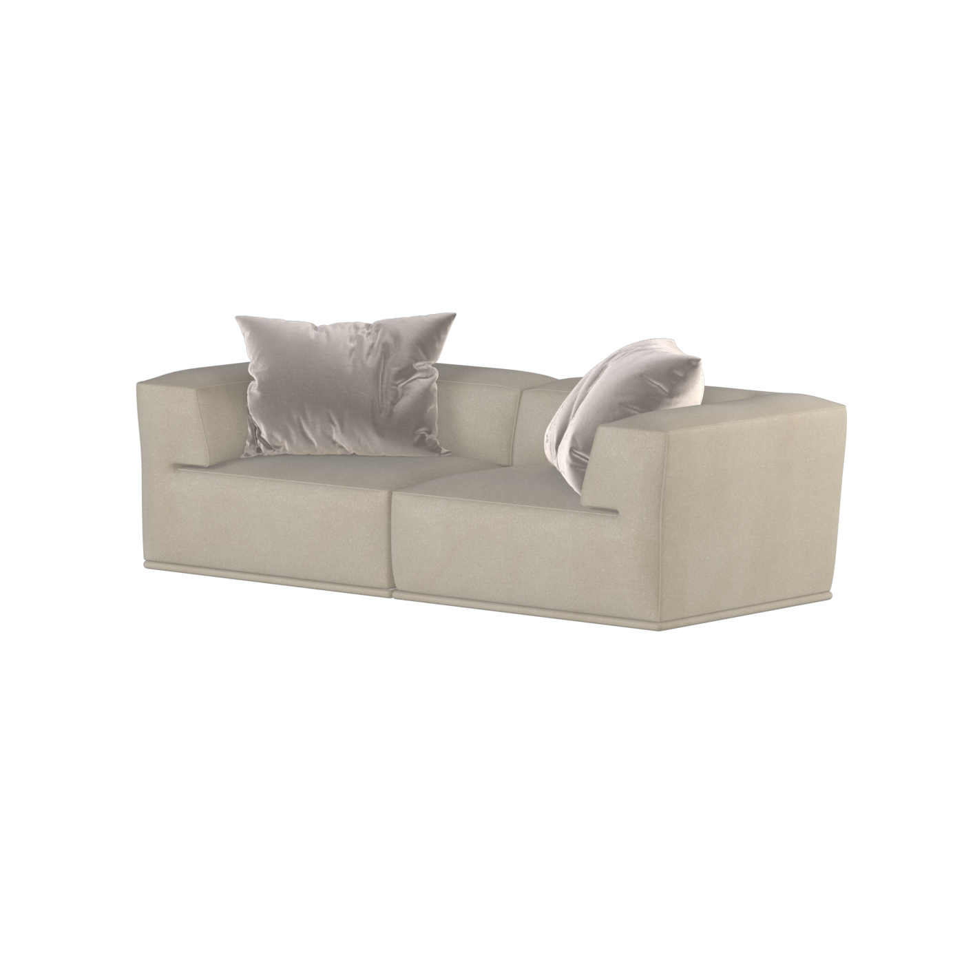 Savile Sofa — Compact Form with Wide Straight Armrests