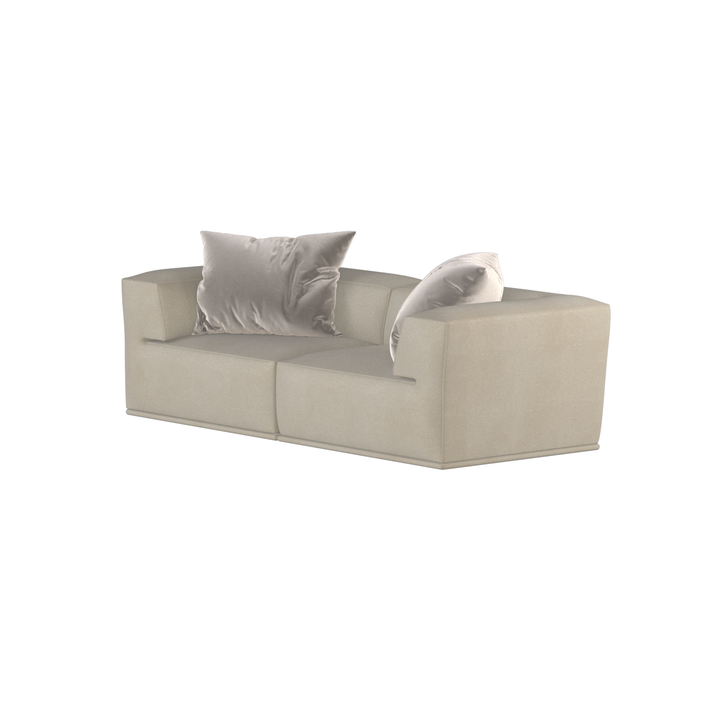 Savile Sofa — Compact Form with Wide Straight Armrests