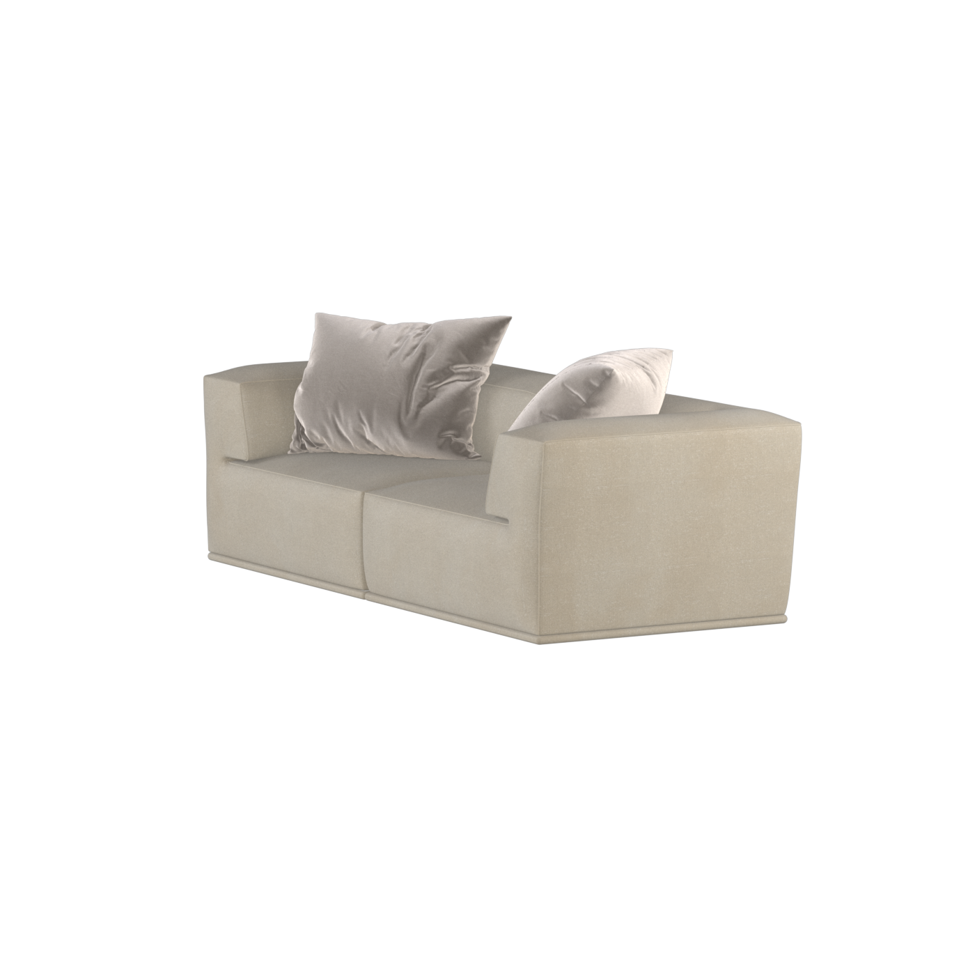 Savile Sofa — Compact Form with Wide Straight Armrests