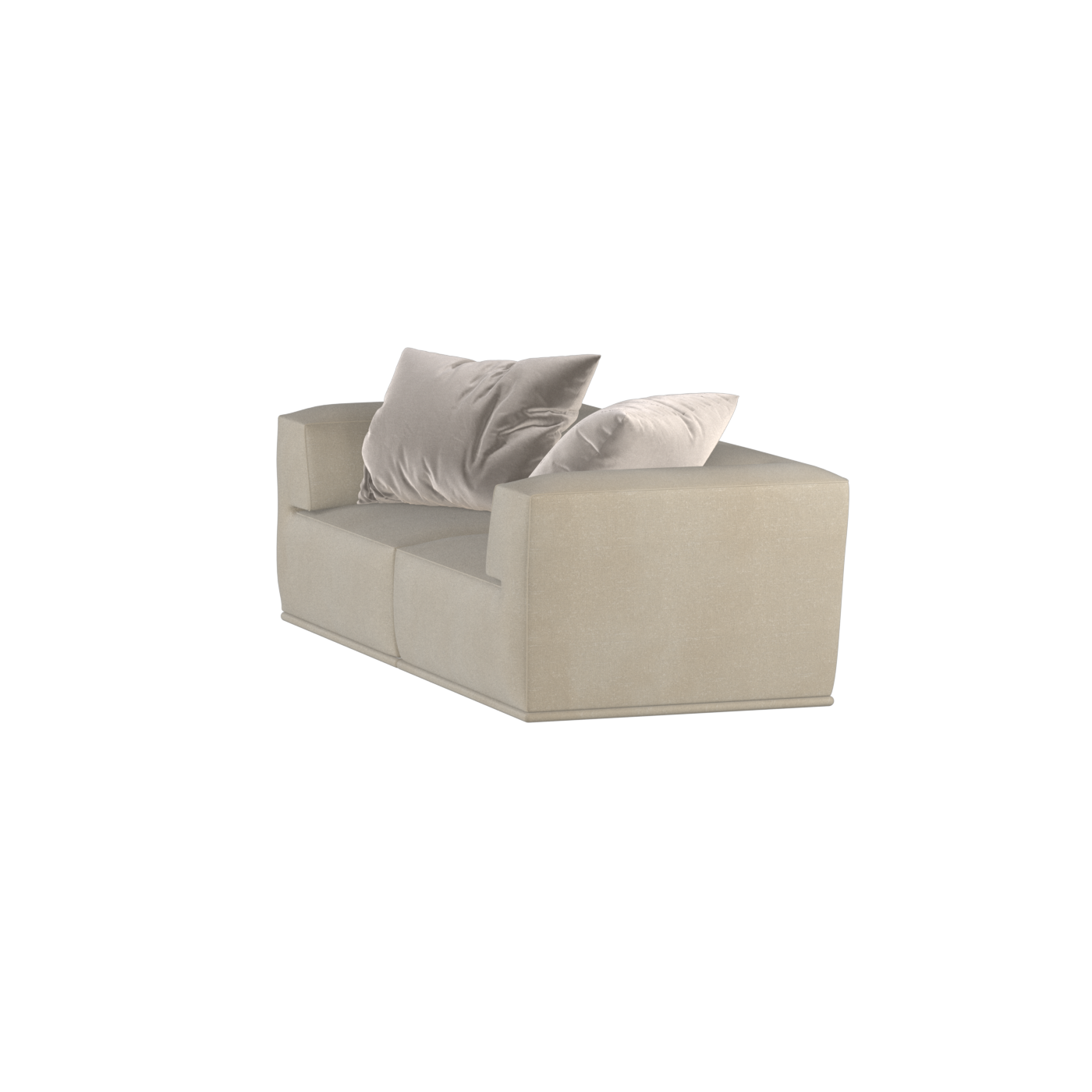 Savile Sofa — Compact Form with Wide Straight Armrests