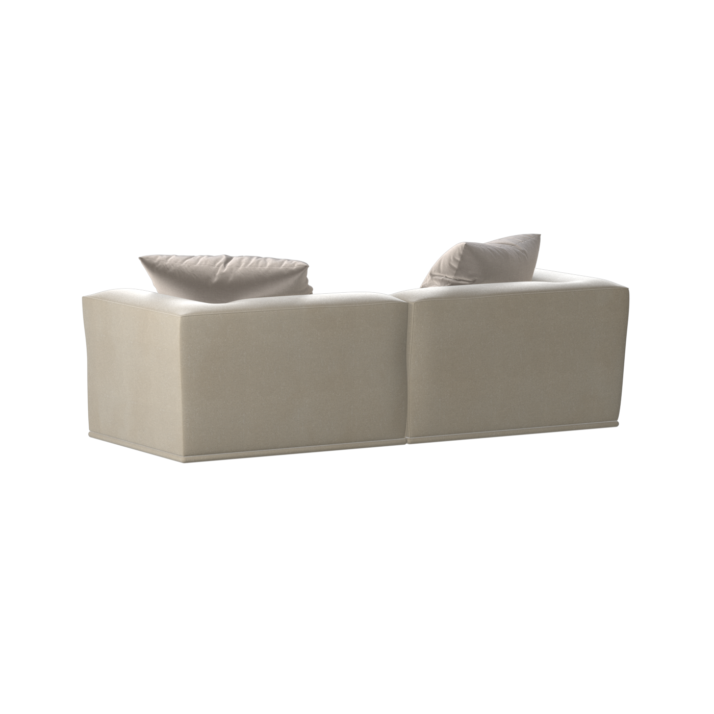Savile Sofa — Compact Form with Wide Straight Armrests