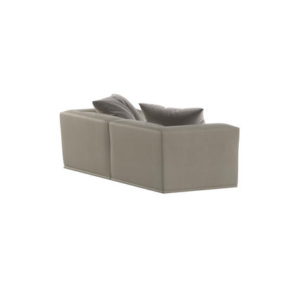 Savile Sofa — Compact Form with Wide Straight Armrests