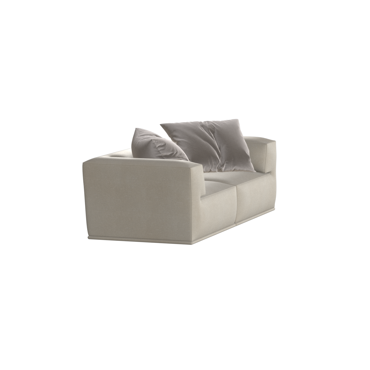 Savile Sofa — Compact Form with Wide Straight Armrests