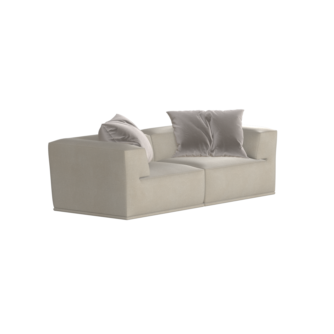 Savile Sofa — Compact Form with Wide Straight Armrests
