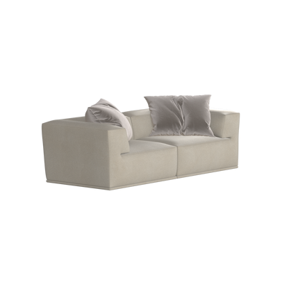 Savile Sofa — Compact Form with Wide Straight Armrests